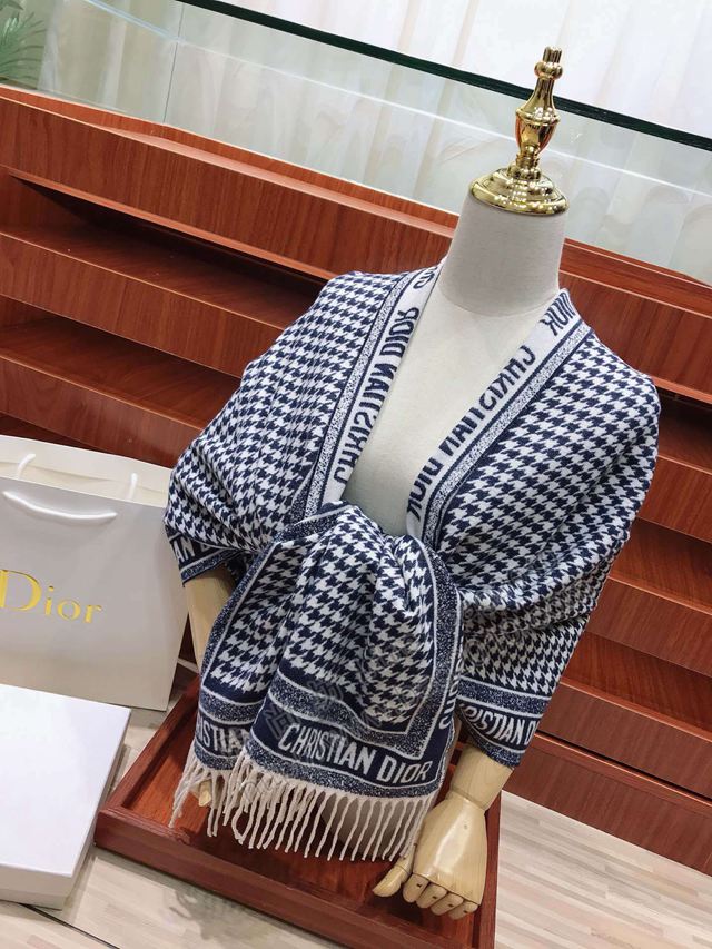Dior圍巾 羊絨混紡 迪奧女長圍巾 Dior印花披肩  llwj6477